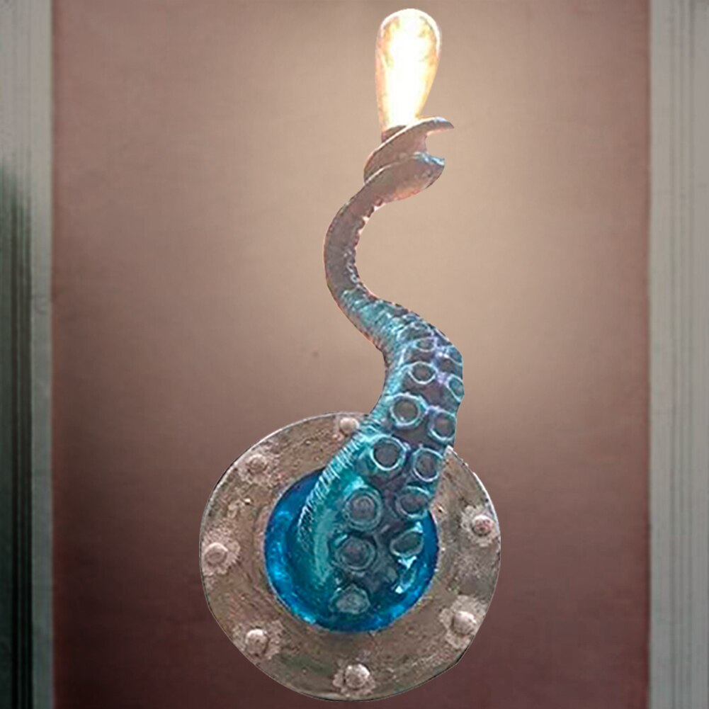 Hanging Wall Octopus Tentacle Holder Retro Octopus Light Tentacle Monsters Lamp Holder Bulbs Hanging Wall Lamp Bulbs